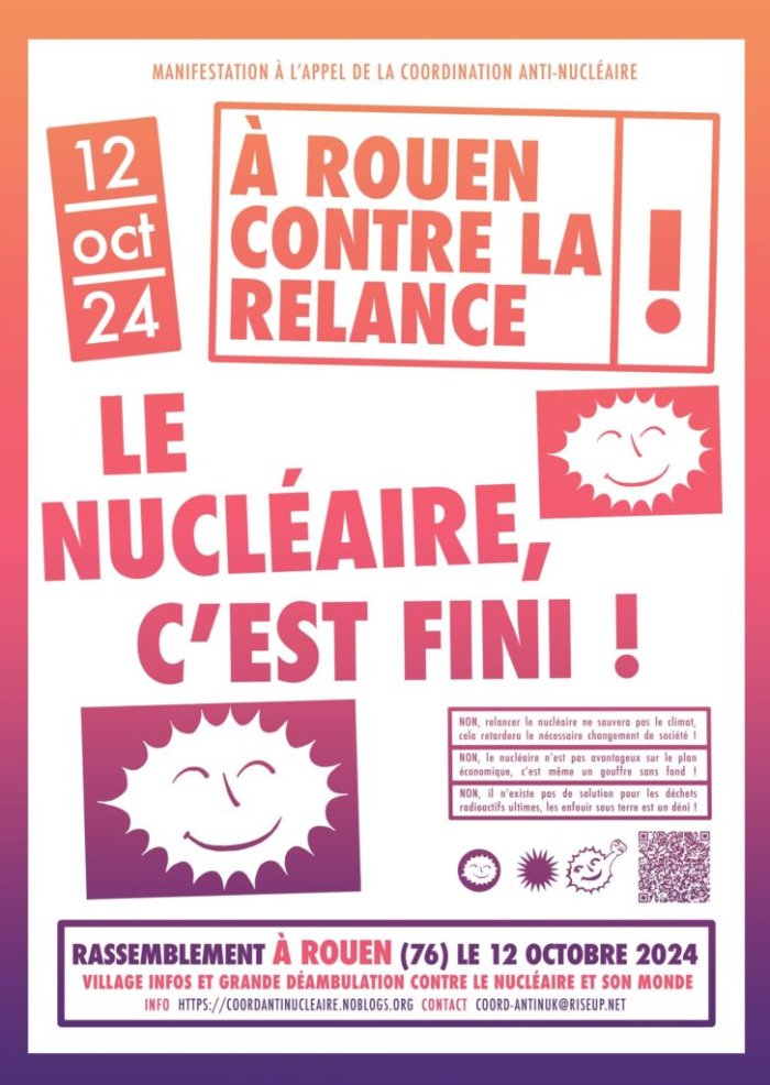 Manifestation anti-nucléaire à Rouen le 12 octobre